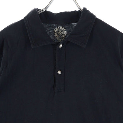 Chrome Hearts Crossball Button Horseshoe Print S Polo Shirt Black Short Sleeve — view 3