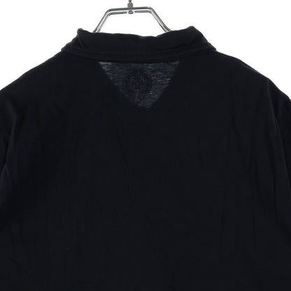 Chrome Hearts Crossball Button Horseshoe Print S Polo Shirt Black Short Sleeve — view 4