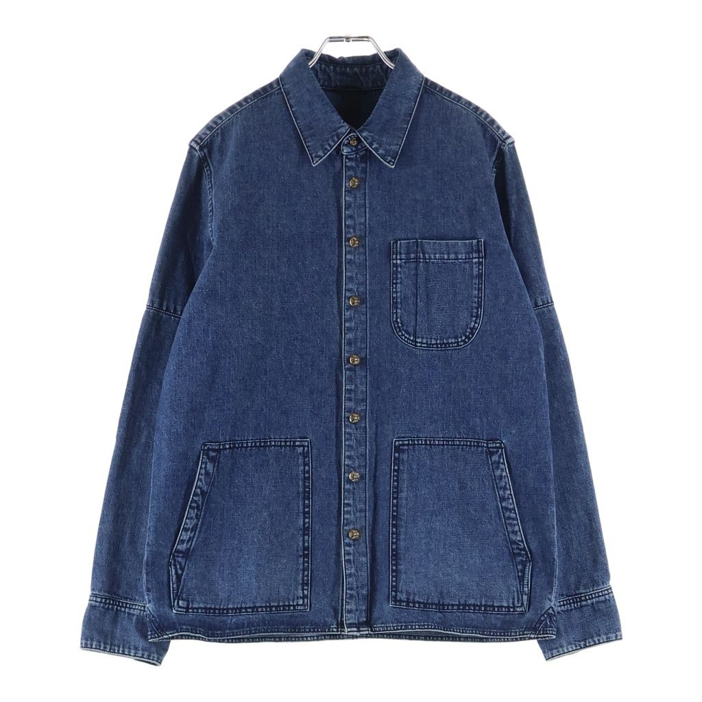 Chrome Hearts Last Bite Cross Ball Button Denim Long Sleeve Shirt Indigo