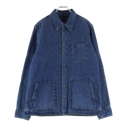 Chrome Hearts Last Bite Cross Ball Button Denim Long Sleeve Shirt Indigo
