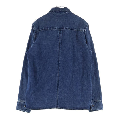 Chrome Hearts Last Bite Cross Ball Button Denim Long Sleeve Shirt Indigo — view 2