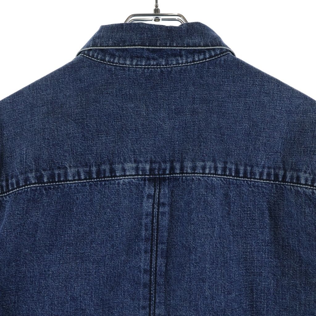 Chrome Hearts Last Bite Cross Ball Button Denim Long Sleeve Shirt Indigo — view 4