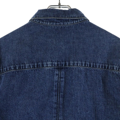 Chrome Hearts Last Bite Cross Ball Button Denim Long Sleeve Shirt Indigo — view 4