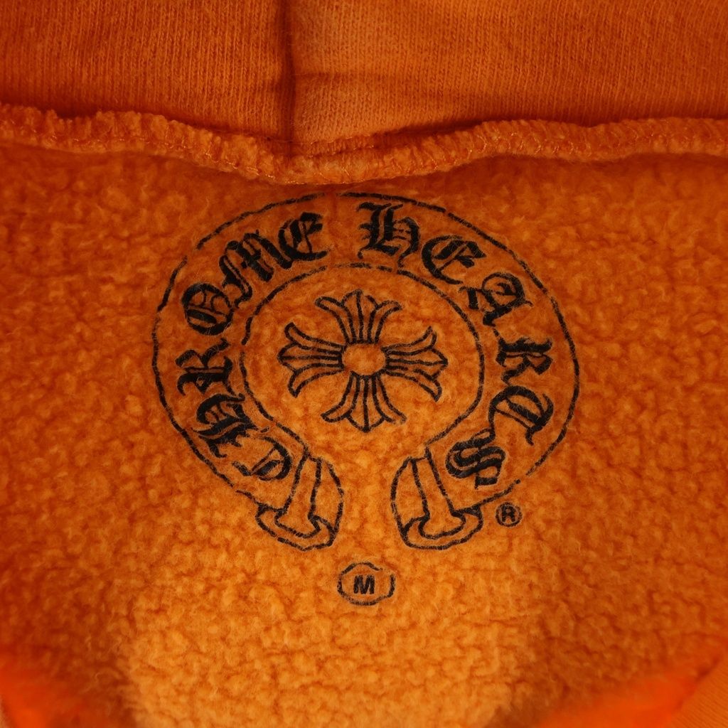 Chrome Hearts Off White HD Plvr Off Logo Print Pullover Hoodie Orange — view 7