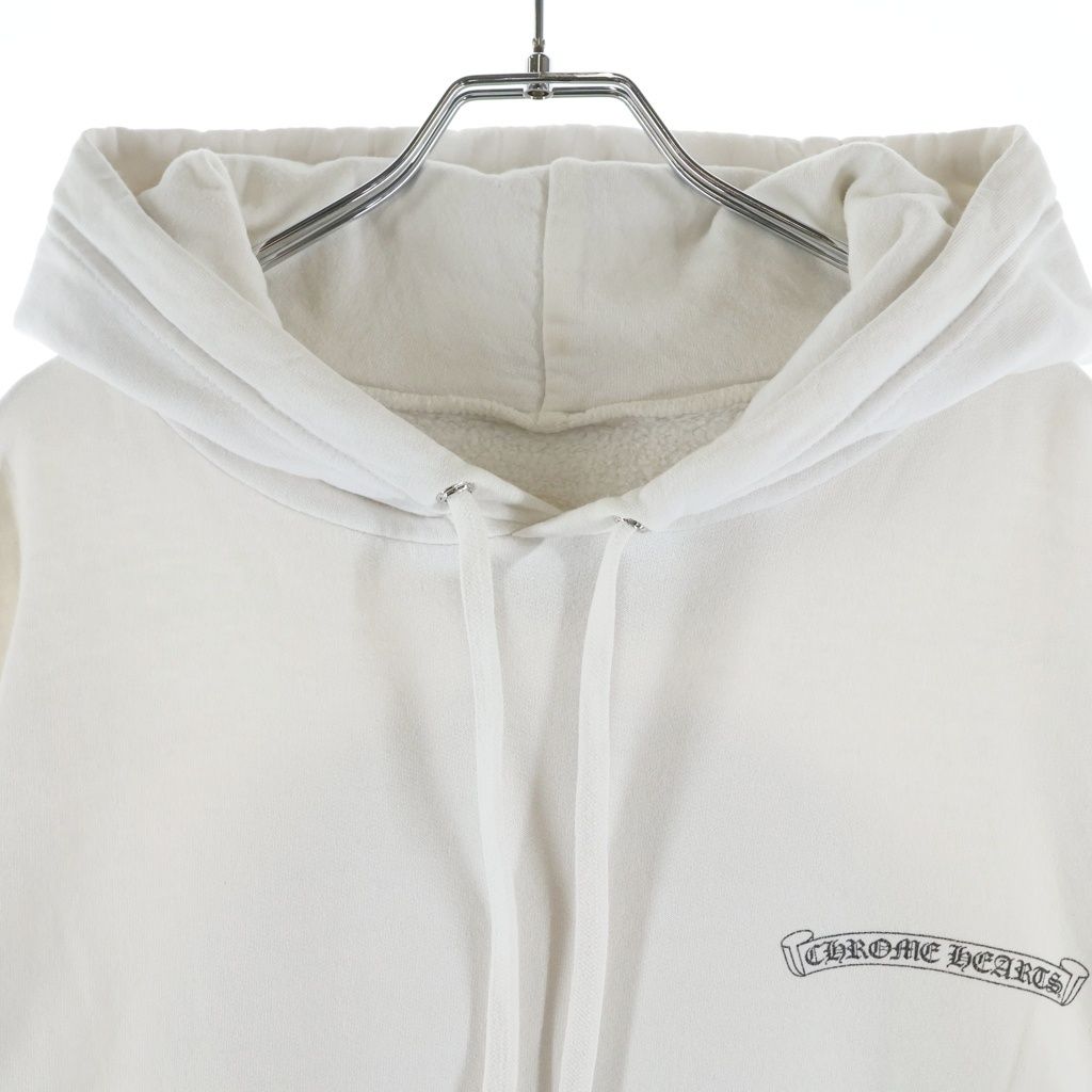 Chrome Hearts Sweatshirt HD Plvr CH Plus Print Pullover Hoodie White — view 3