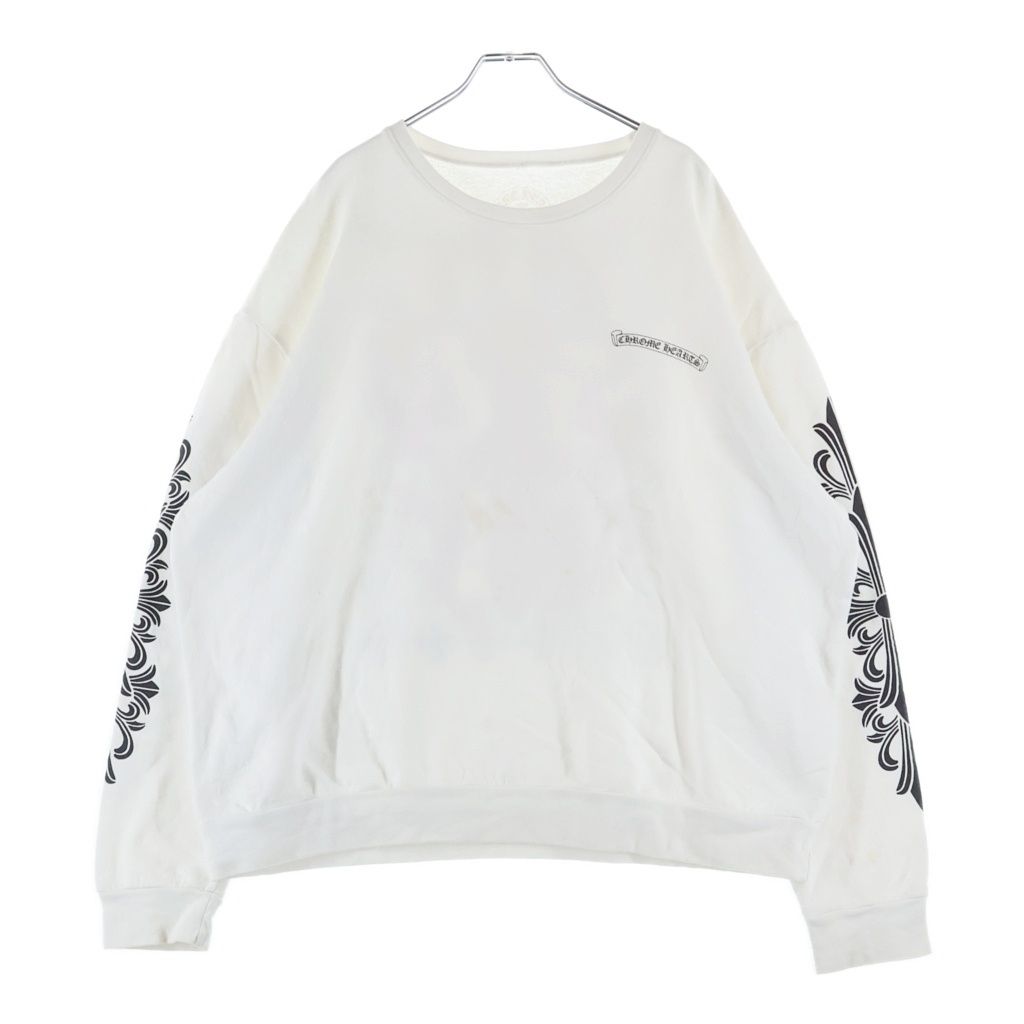 Chrome Hearts Vine Dagger Sweatshirt Arm Floral Crew Neck Shirt White — view 2