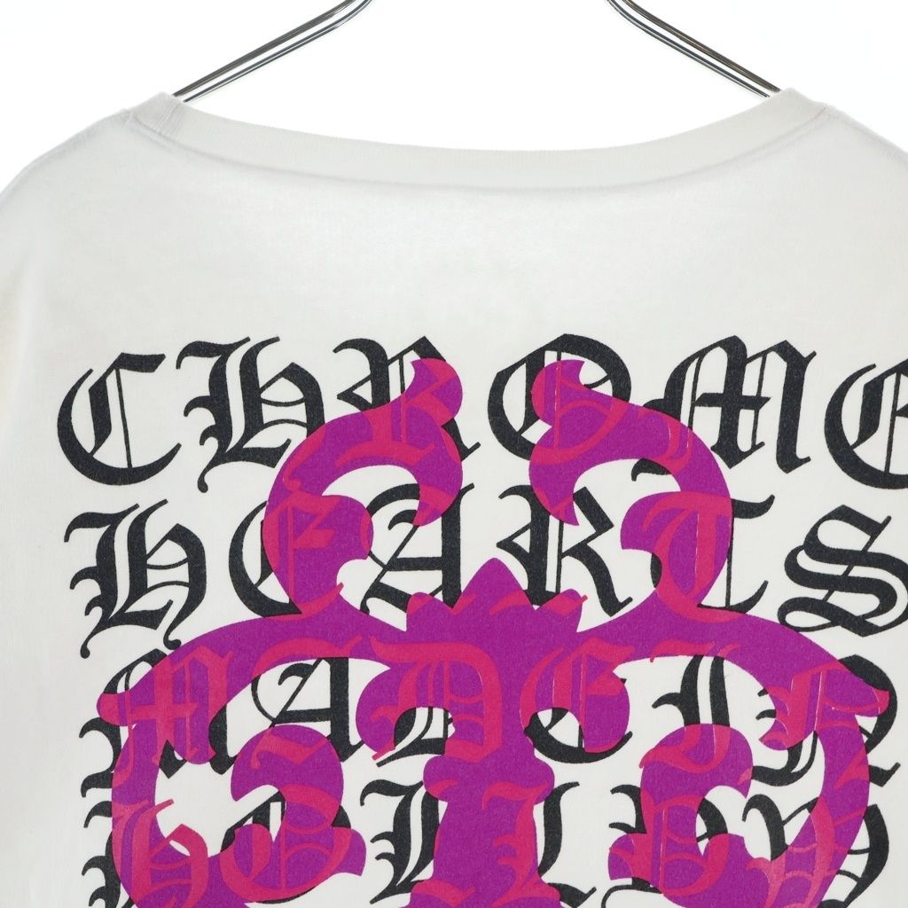 Chrome Hearts Vine Dagger Sweatshirt Arm Floral Crew Neck Shirt White — view 4
