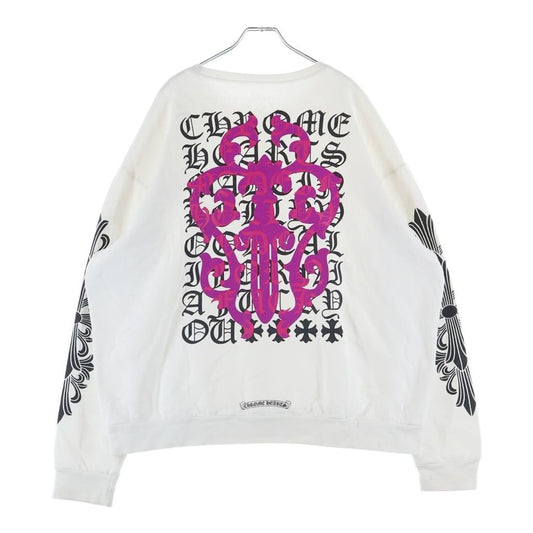 Chrome Hearts Vine Dagger Sweatshirt Arm Floral Crew Neck Shirt White