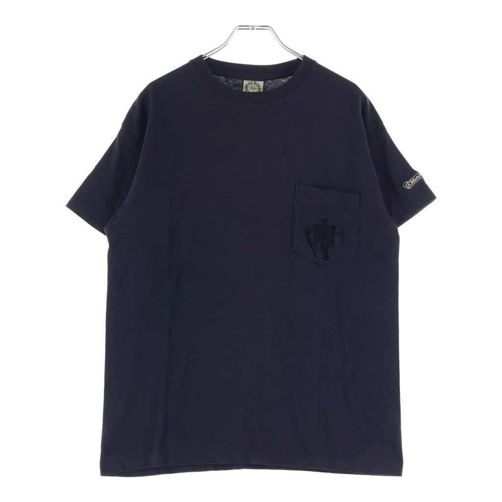Chrome Hearts Vintage Chest Pocket Cemetery Cross Print Short Sleeve T-Shirt