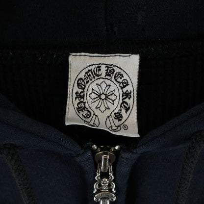Chrome Hearts Vintage CH Plus Lining Thermal Daga Zip Sweatshirt Hoodie Black — view 7