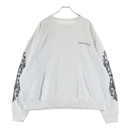 Chrome Hearts Vine Dagger Sweatshirt Arm Floral Crew Neck Shirt White — view 2