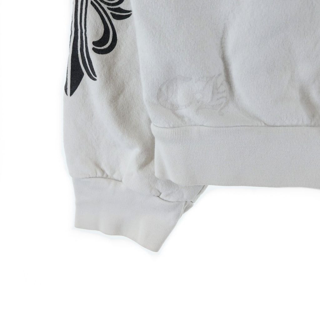 Chrome Hearts Vine Dagger Sweatshirt Arm Floral Crew Neck Shirt White — view 4