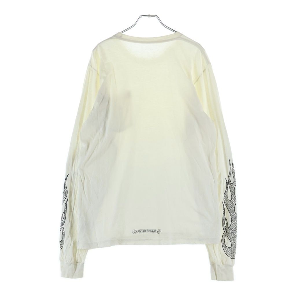 Chrome Hearts CH Plus Flame Sleeve LS Tee Arm CH Fire Pattern Logo Print Crew — view 2