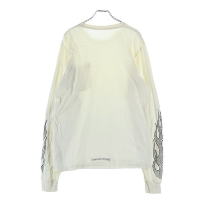 Chrome Hearts CH Plus Flame Sleeve LS Tee Arm CH Fire Pattern Logo Print Crew — view 2