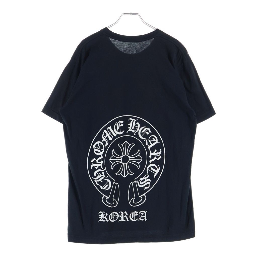 Chrome Hearts CH T-Shirt Ltd Korea Limited Horse Shoe Print Short Sleeve Black