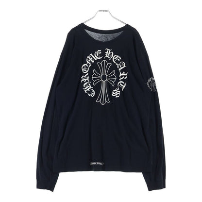 Chrome Hearts Neck Logo CH Cross Circle Long T-Shirt Long Sleeve Top Black