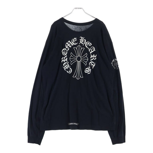 Chrome Hearts Neck Logo CH Cross Circle Long T-Shirt Long Sleeve Top Black