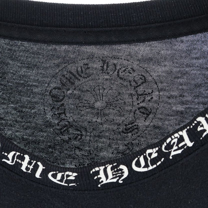 Chrome Hearts Neck Logo CH Cross Circle Long T-Shirt Long Sleeve Top Black — view 7