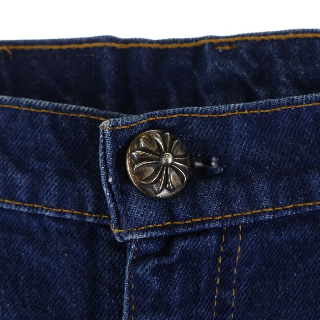 Chrome Hearts Vntg Jean Blu Orng Tab Cross Patch Washed Pants — view 5