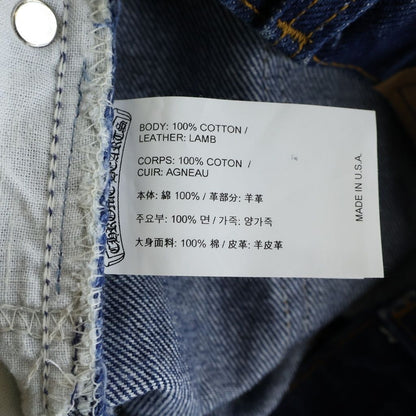 Chrome Hearts Vntg Jean Blu Orng Tab Cross Patch Washed Pants — view 8