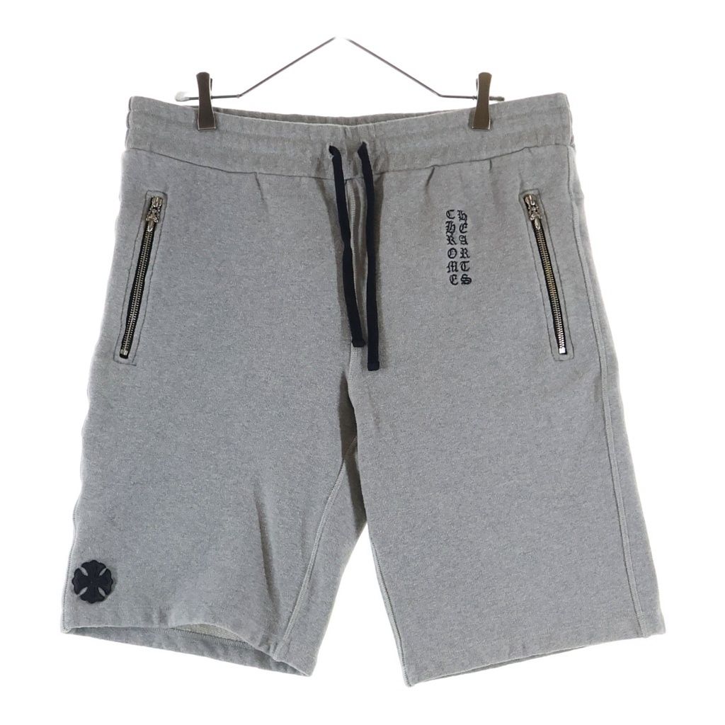 Chrome Hearts Not CH Plus Leather Patch Sweatshirt Shorts