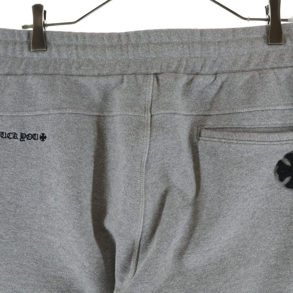 Chrome Hearts Not CH Plus Leather Patch Sweatshirt Shorts — view 4