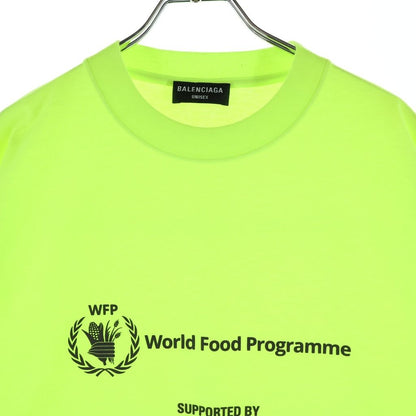 Balenciaga World Food Programme Program Crew Neck Short Sleeve T-Shirt Yellow — view 3