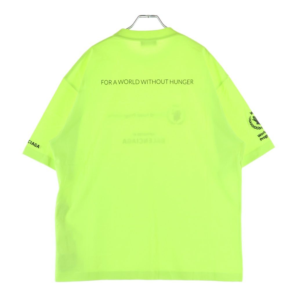 Balenciaga World Food Programme Program Crew Neck Short Sleeve T-Shirt Yellow — view 2