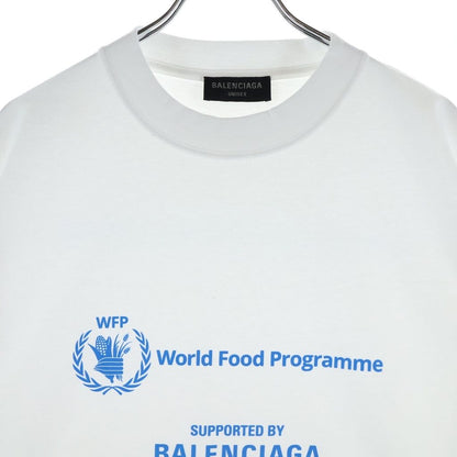 Balenciaga World Food Programme Crew Neck Short Sleeve T-Shirt White — view 3
