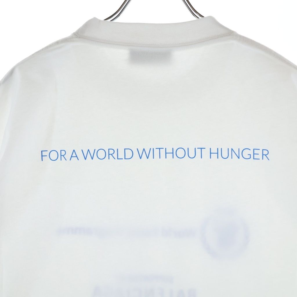 Balenciaga World Food Programme Crew Neck Short Sleeve T-Shirt White — view 4