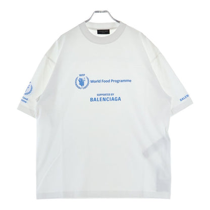 Balenciaga World Food Programme Crew Neck Short Sleeve T-Shirt White