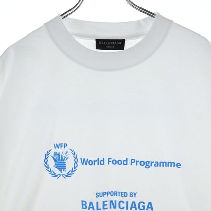 Balenciaga World Food Programme Crew Neck Short Sleeve T-Shirt White — view 3
