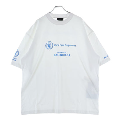 Balenciaga World Food Programme Crew Neck Short Sleeve T-Shirt White