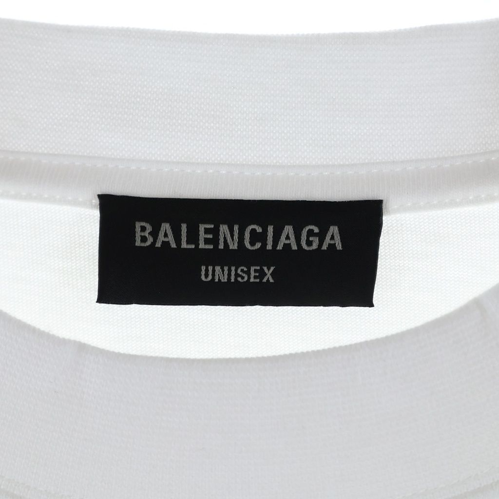 Balenciaga World Food Programme Crew Neck Short Sleeve T-Shirt White — view 6