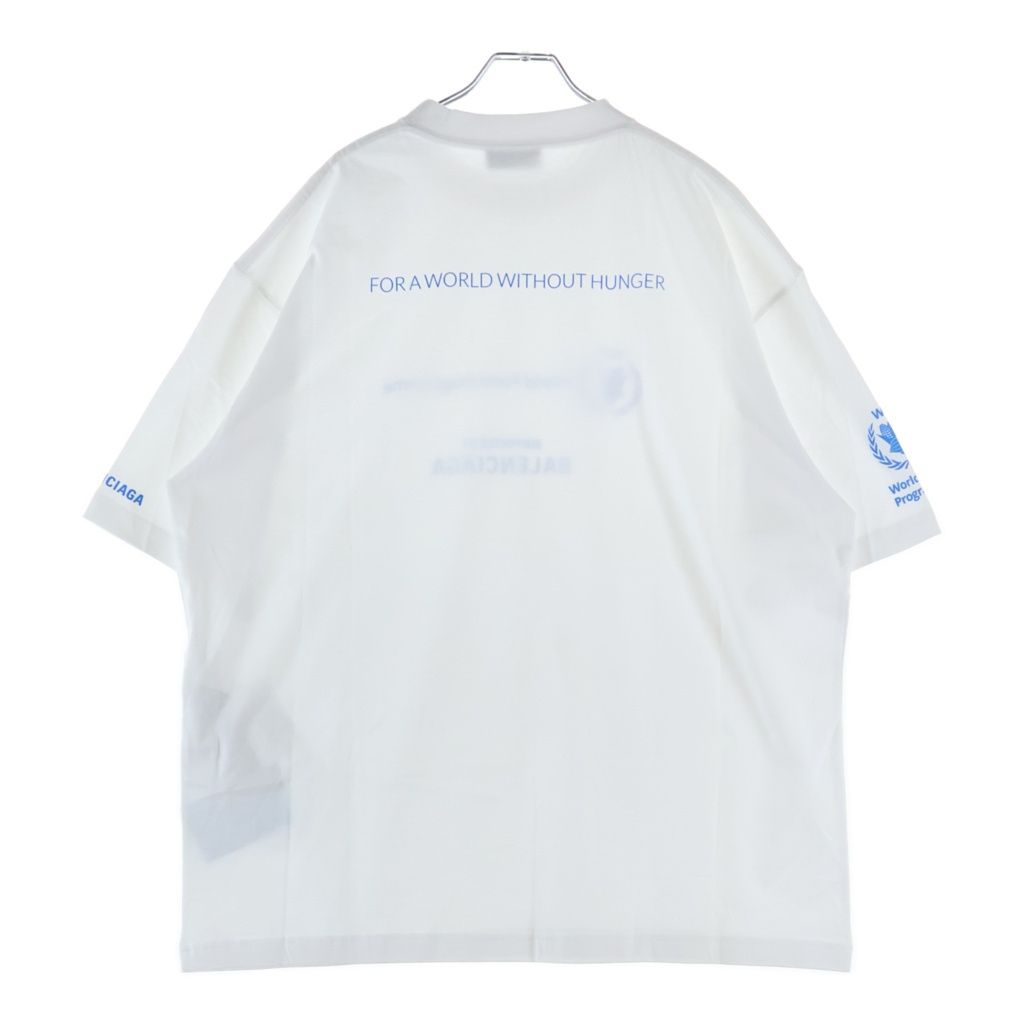 Balenciaga World Food Programme Crew Neck Short Sleeve T-Shirt White — view 2
