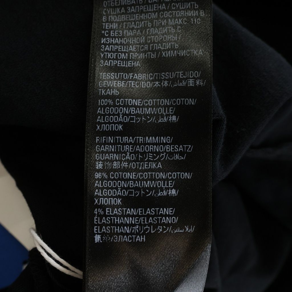 Balenciaga S Cotton Crew Neck Tee Adidas Short Sleeve T-Shirt Black — view 7