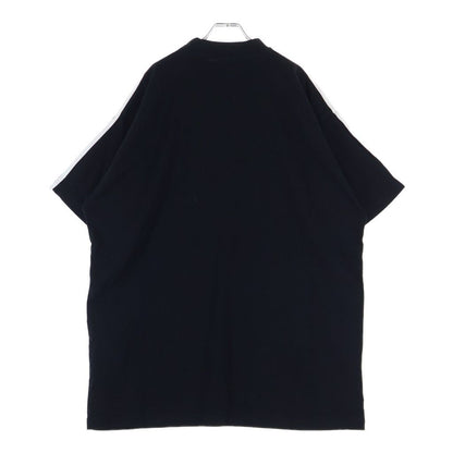 Balenciaga S Cotton Crew Neck Tee Adidas Short Sleeve T-Shirt Black — view 2