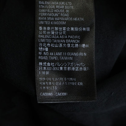 Balenciaga S Cotton Crew Neck Tee Adidas Short Sleeve T-Shirt Black — view 8