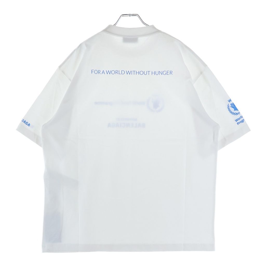 Balenciaga World Food Programme Crew Neck Short Sleeve T-Shirt White — view 2