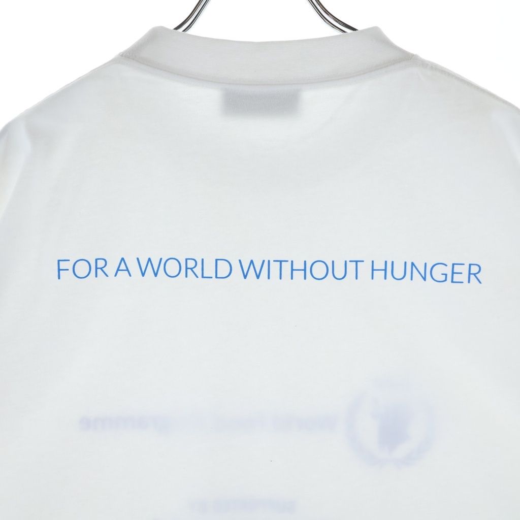 Balenciaga World Food Programme Crew Neck Short Sleeve T-Shirt White — view 4