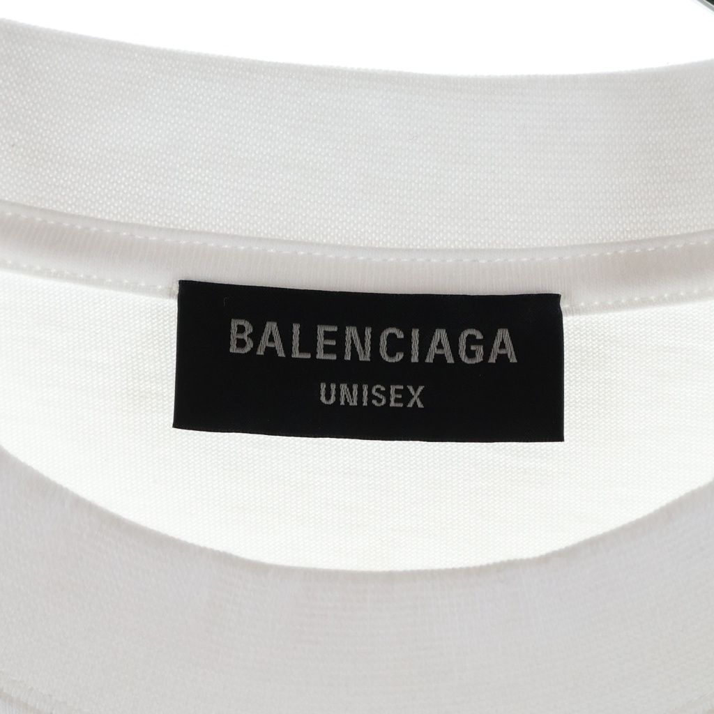 Balenciaga World Food Programme Crew Neck Short Sleeve T-Shirt White — view 6