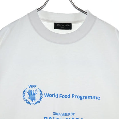 Balenciaga World Food Programme Crew Neck Short Sleeve T-Shirt White — view 3
