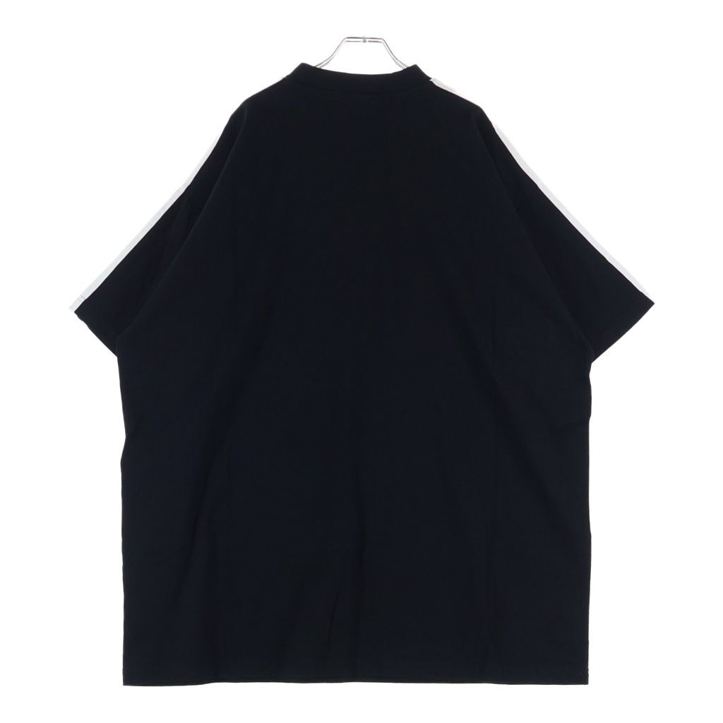 Balenciaga S Cotton Crew Neck Tee Adidas Short Sleeve T-Shirt Black — view 2