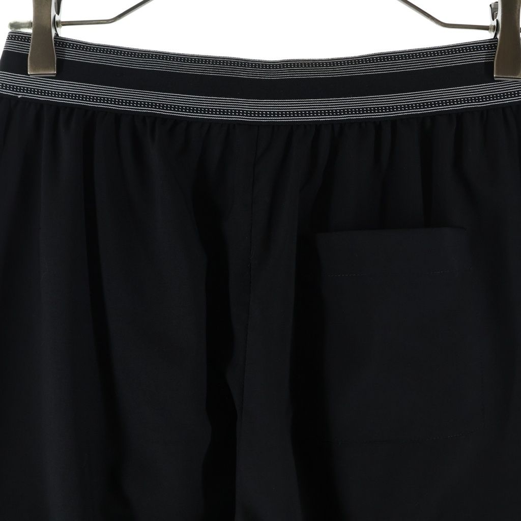 Loewe Logo Embroidery Trousers Cropped Pants Black — view 4