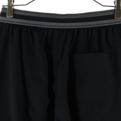 Loewe Logo Embroidery Trousers Cropped Pants Black — view 4