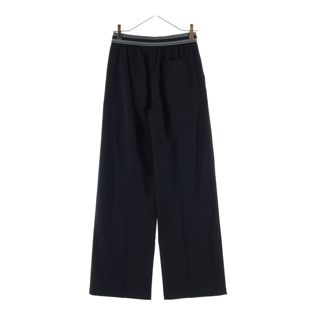 Loewe Logo Embroidery Trousers Cropped Pants Black — view 2