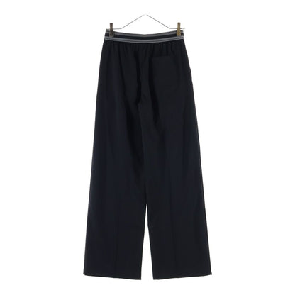 Loewe Logo Embroidery Trousers Cropped Pants Black — view 2