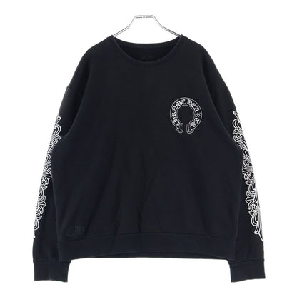 Chrome Hearts Sweatshirt Plvr Horseshoe Arm Floral Cross Back Horse Sleeve — view 2