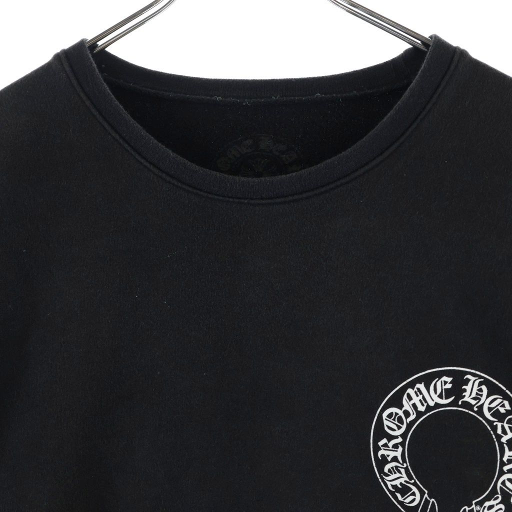 Chrome Hearts Sweatshirt Plvr Horseshoe Arm Floral Cross Back Horse Sleeve — view 3
