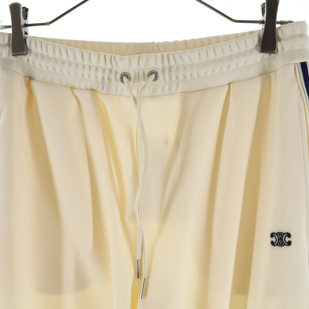 Celine Limited Edition Triomphe Side Line Track Pants Ivory — view 3